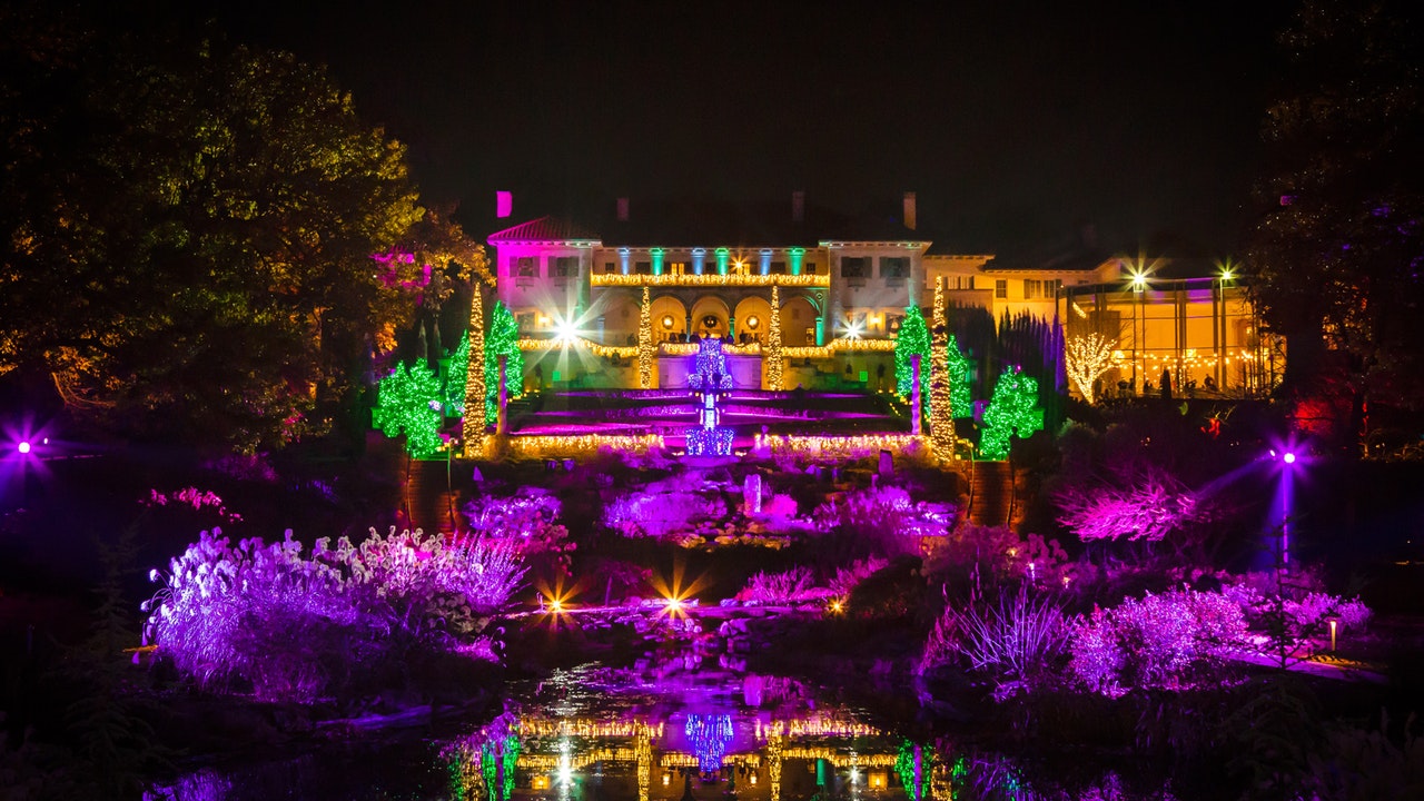 Philbrook museum and gardens during Festival Nights